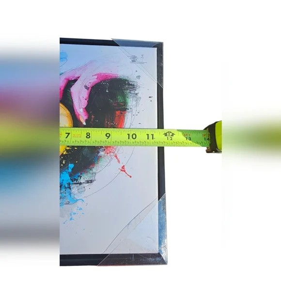 Lane Todd by Stupell - Colorful Vibrant Abstract Portrait Art Canvas Faux Wood - Picture 9 of 10